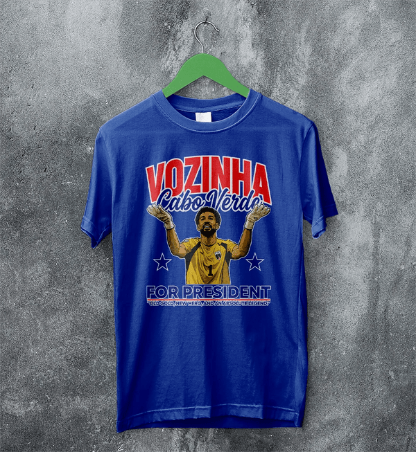 Vozinha For President TShirt, Vintage Vozinha Capo Verde Tee - Royal Blue - WorldWideShirt