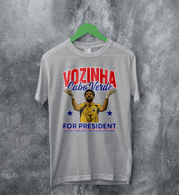 Vozinha For President TShirt, Vintage Vozinha Capo Verde Tee - Sport Grey - WorldWideShirt