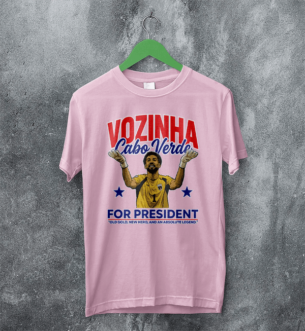 Vozinha For President TShirt, Vintage Vozinha Capo Verde Tee - Light Pink - WorldWideShirt