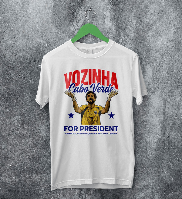 Vozinha For President TShirt, Vintage Vozinha Capo Verde Tee - White - WorldWideShirt