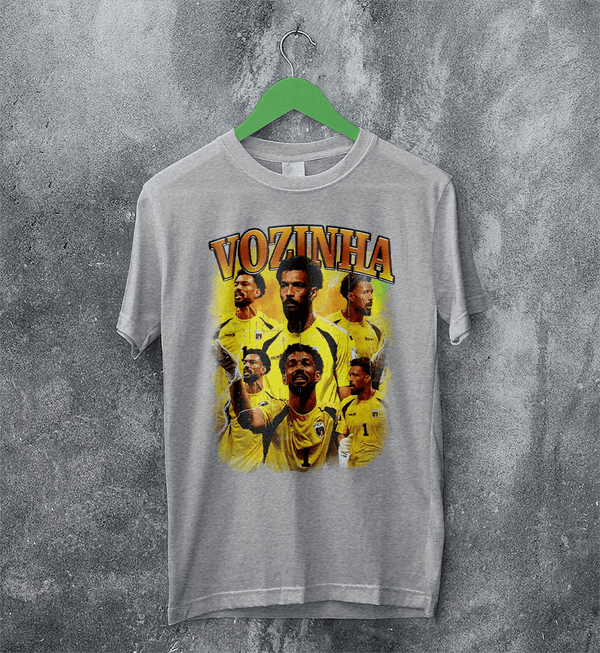 Vozinha Goalkeeper T-Shirt, Cape Verde Vozinha Shirt, Soccer Football Legend Tee - Sport Grey - WorldWideShirt