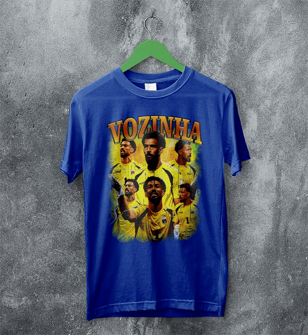 Vozinha Goalkeeper T-Shirt, Cape Verde Vozinha Shirt, Soccer Football Legend Tee - Royal Blue - WorldWideShirt