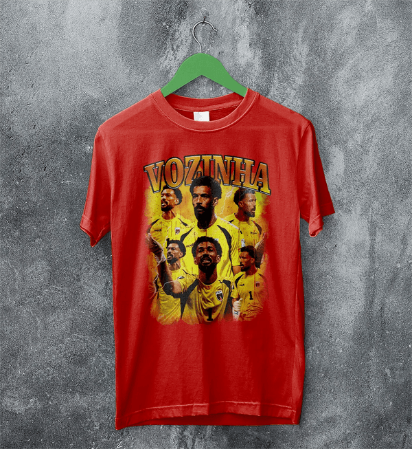 Vozinha Goalkeeper T-Shirt, Cape Verde Vozinha Shirt, Soccer Football Legend Tee - Red - WorldWideShirt