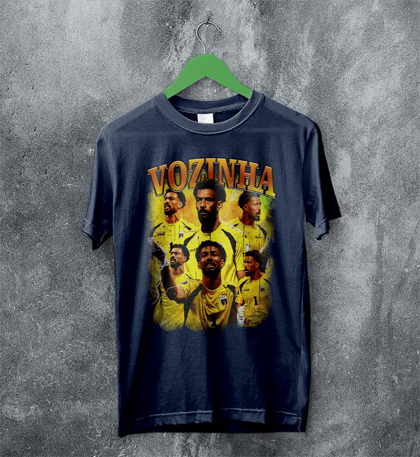 Vozinha Goalkeeper T-Shirt, Cape Verde Vozinha Shirt, Soccer Football Legend Tee - Navy Blue - WorldWideShirt