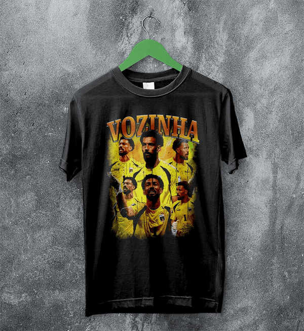 Vozinha Goalkeeper T-Shirt, Cape Verde Vozinha Shirt, Soccer Football Legend Tee - Black - WorldWideShirt