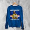 Vozinha Great Again Sweatshirt, Vintage Cabo Verde Star Shirt, Soccer Legend Crewneck - Royal Blue - WorldWideShirt