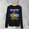 Vozinha Great Again Sweatshirt, Vintage Cabo Verde Star Shirt, Soccer Legend Crewneck - Black - WorldWideShirt