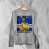 Vozinha Great Again Sweatshirt, Vintage Cabo Verde Star Shirt, Soccer Legend Crewneck - Sport Grey - WorldWideShirt