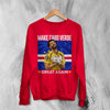 Vozinha Great Again Sweatshirt, Vintage Cabo Verde Star Shirt, Soccer Legend Crewneck - Red - WorldWideShirt