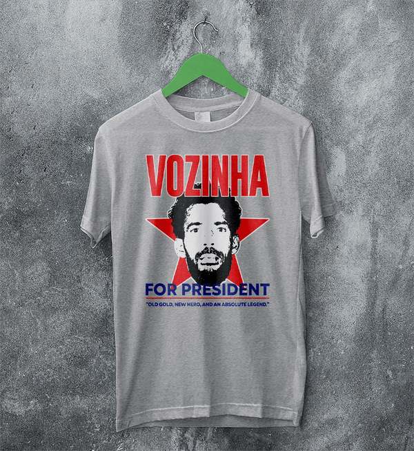 Vozinha President TShirt, Vintage Vozinha For President Shirt, Soccer Legend Tee - Sport Grey - WorldWideShirt