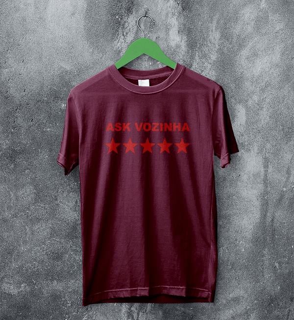 Vozinha TShirt, Vintage Ask Vozinha Shirt, Goalkeeper Star Soccer Legend Tee - Red Maroon - WorldWideShirt