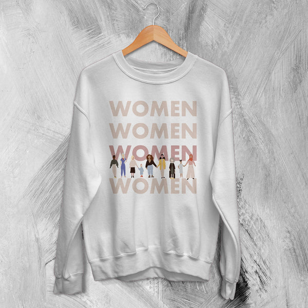 Women Relations Sweatshirt Women's Day Shirt Club Feminist Crewneck Aesthetic Women Gift - White - WorldWideShirt