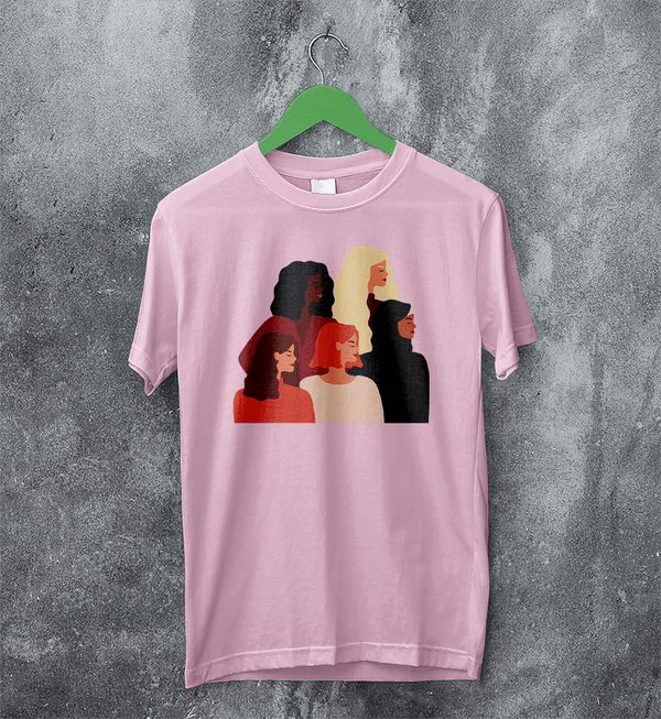 Women's Day T-Shirt Club Feminist Shirt Strong Women Gift - Light Pink - WorldWideShirt