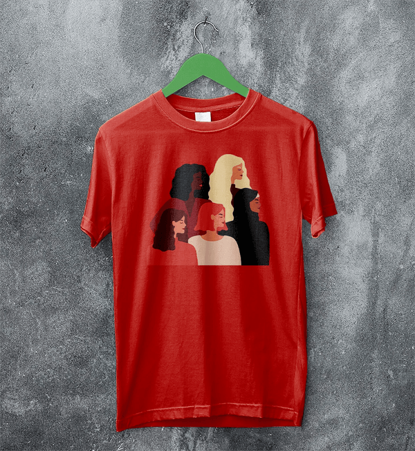 Women's Day T-Shirt Club Feminist Shirt Strong Women Gift - Red - WorldWideShirt