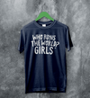 World Women's Day T-Shirt Who Runs The World? Girl Shirt Women Tee - Navy Blue - WorldWideShirt