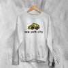 Y2K NYC Sweatshirt New York Taxi Sweater Love Tour NYC Merch - WorldWideShirt