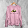 Y2K NYC Sweatshirt New York Taxi Sweater Love Tour NYC Merch - WorldWideShirt