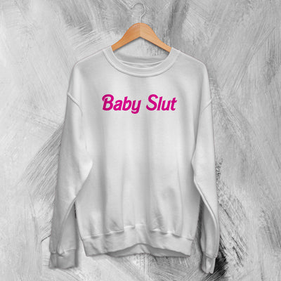 Y2K Sweatshirt Baby Slut Sweater Babygirl Merch Gift for Girl - WorldWideShirt