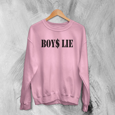 Y2K Sweatshirt Boys Lie Sweater Girly Things Fashion Merch Gift for Girl - WorldWideShirt