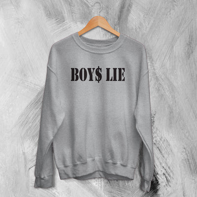 Y2K Sweatshirt Boys Lie Sweater Girly Things Fashion Merch Gift for Girl - WorldWideShirt