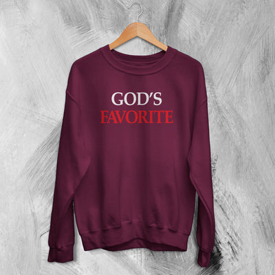 Y2K Sweatshirt God's Favorite Sweater Love Girly Merch Gift for Girl - WorldWideShirt