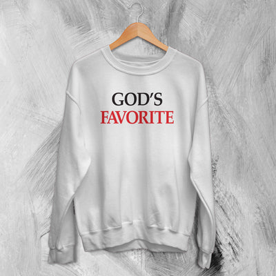 Y2K Sweatshirt God's Favorite Sweater Love Girly Merch Gift for Girl - WorldWideShirt