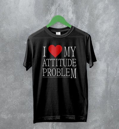 Y2K T-Shirt Attitude Problem Shirt Statement Girly Merch Gift for Girl - WorldWideShirt