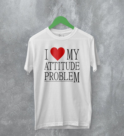 Y2K T-Shirt Attitude Problem Shirt Statement Girly Merch Gift for Girl - WorldWideShirt