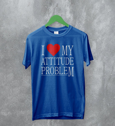 Y2K T-Shirt Attitude Problem Shirt Statement Girly Merch Gift for Girl - WorldWideShirt