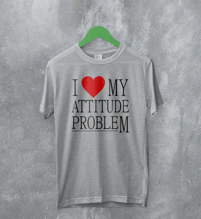 Y2K T-Shirt Attitude Problem Shirt Statement Girly Merch Gift for Girl - WorldWideShirt