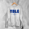 Yale University Sweatshirt Retro Campus Shirt Ivy League Research University US - White - WorldWideShirt
