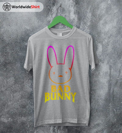 Bad Bunny Rabbit Logo T Shirt Bad Bunny Shirt Bad Bunny Rapper Shirt