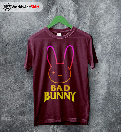 Bad Bunny Rabbit Logo T Shirt Bad Bunny Shirt Bad Bunny Rapper Shirt