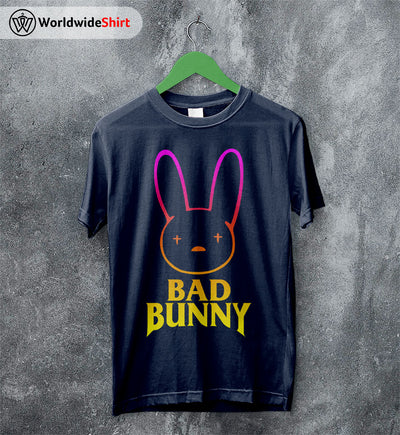 Bad Bunny Rabbit Logo T Shirt Bad Bunny Shirt Bad Bunny Rapper Shirt