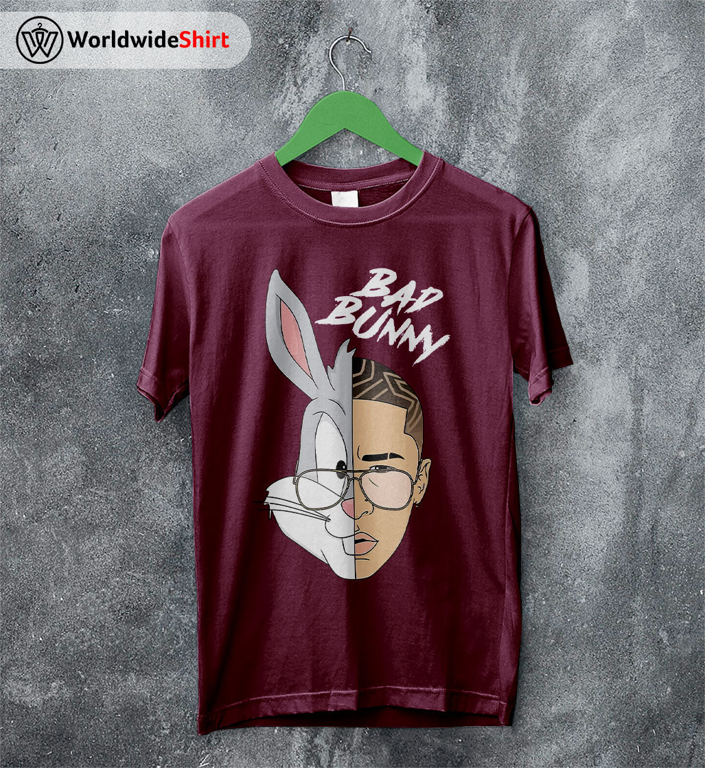 BAD BUNNY Shirt Bad Bunny Printed Graphic Tee Bad Bunny Fan Shirt