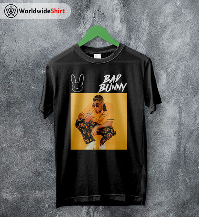 Bad Bunny Yellow T Shirt Bad Bunny Shirt Bad Bunny Rapper Shirt