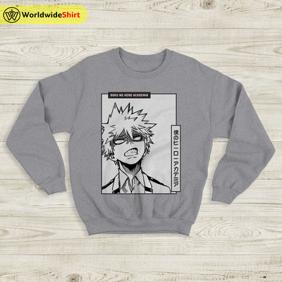 Bakugo Katsuki Sweatshirt Boku No Academia Shirt BNHA Merch Anime