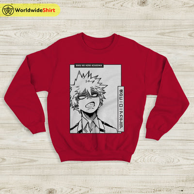 Bakugo Katsuki Sweatshirt Boku No Academia Shirt BNHA Merch Anime