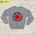 Red Hot Chili Peppers Sweatshirt Vintage RHCP Logo Sweatshirt
