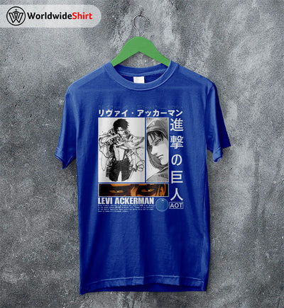 Levi Ackerman AOT Shirt Attack On Titan Shirt Shingeki no Kyojin T-Shirt