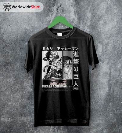 Mikasa Ackerman AOT Shirt Attack On Titan Shirt Shingeki no Kyojin T-Shirt