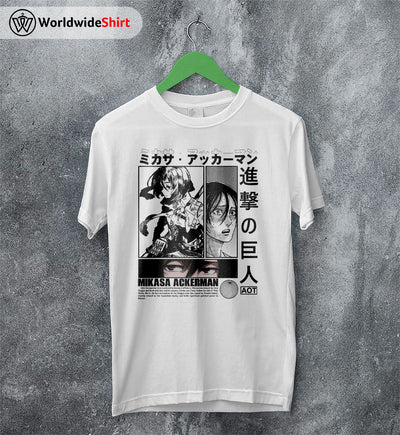 Mikasa Ackerman AOT Shirt Attack On Titan Shirt Shingeki no Kyojin T-Shirt