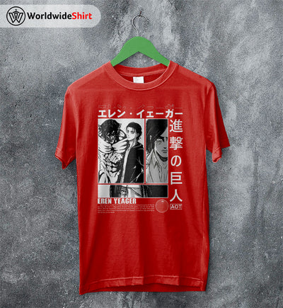 Eren Yeager AOT Shirt Attack On Titan Shirt Shingeki no Kyojin T-Shirt