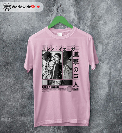 Eren Yeager AOT Shirt Attack On Titan Shirt Shingeki no Kyojin T-Shirt