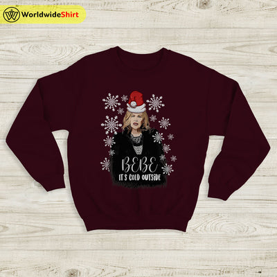 Bebe It's Cold Outside Ugly Christmas Sweatshirt Funny Schitt’s Creek