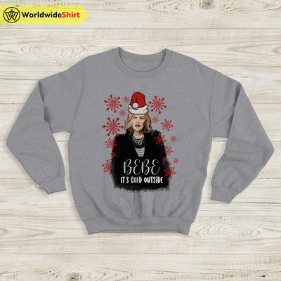 Bebe It's Cold Outside Ugly Christmas Sweatshirt Funny Schitt’s Creek