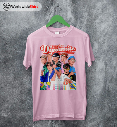 BTS Dynamite Graphic Shirt Bangtan Boys T-Shirt K-pop Korean BTS Tee