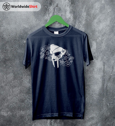 MF Doom Mask and Flower Shirt MF Doom T-Shirt Rapper Music Shirt