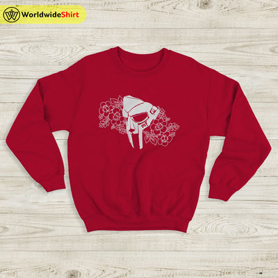 MF Doom Mask and Flower Sweatshirt MF Doom Shirt Rap Music Shirt