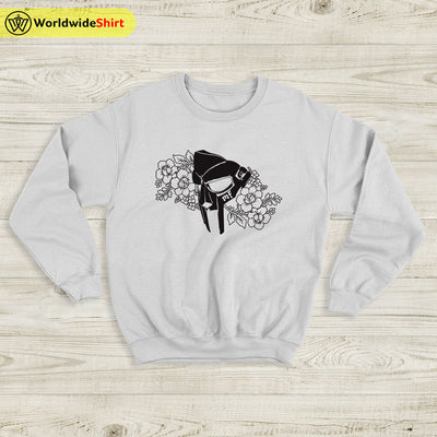 MF Doom Mask and Flower Sweatshirt MF Doom Shirt Rap Music Shirt